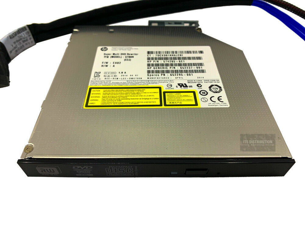 652235-B21 I HP 12.7mm SATA DVD RW JackBlack Server Optical Drive