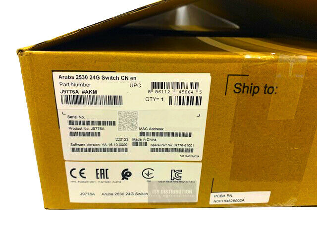 J9776A I Open Box HPE Aruba 2530-24G Gigabit Switch - 24 Ports/4x