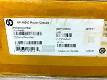 Load image into Gallery viewer, JC176A I Brand New Sealed HP A6602 Router Appliance SR6602 0235A0JD Chassis