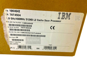 19K4642 I New Sealed IBM Intel Xeon 1.8 GHz CPU Upgrade
