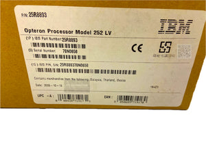 25R8893 I New Sealed IBM AMD Opteron 252 2.6GHz CPU Upgrade