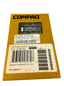 314890-B21 I Genuine New HP Compaq 32MB SDRAM 66MHZ SODIMM Memory 314848-002