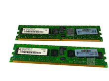 Load image into Gallery viewer, 408851-B21 I GENUINE HP 2GB 2x1GB Single Rank PC2-5300 DDR2-667 Regist Memory