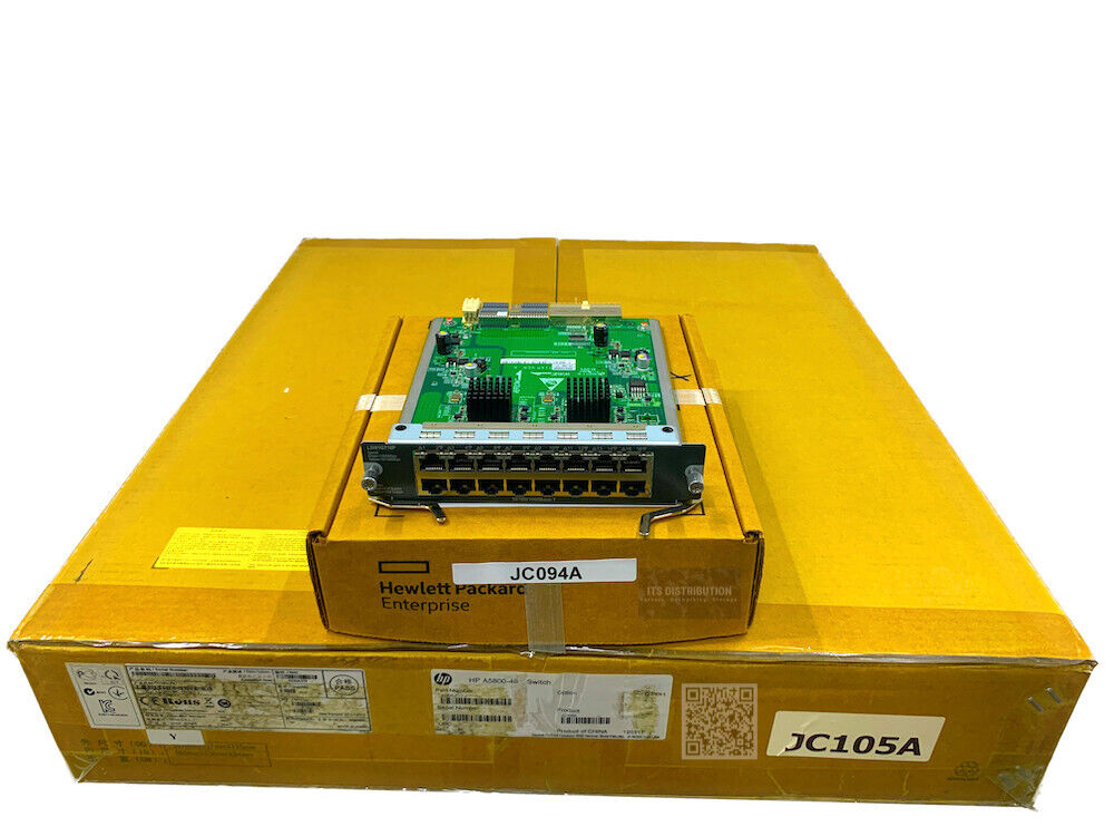 JC105A I Open Box CTO HP 5800-48G Switch + JC094A 16-Port Gig-T Module