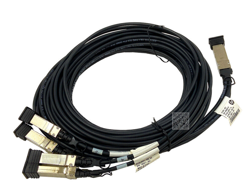 721067-B21 I HPE BLC QSFP+/SFP+ DAC Splitter Network Cable 16.40 ft 746971-001