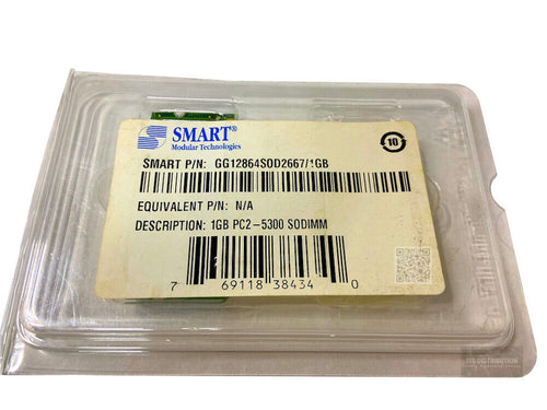 GG12864SOD2667/1GB I New Smart Modular 1GB DDR2 SDRAM Memory DDR2-667/PC2-5300