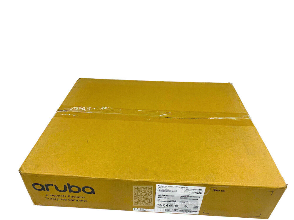JL675A I Open Box HPE Aruba 6100 48G Class4 PoE 4SFP+ 370W Switch