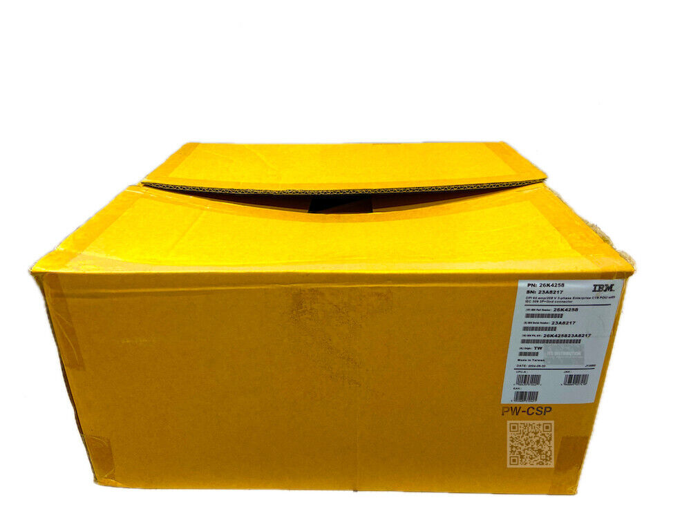 26K4258 I Open Box IBM DPI 60A/208V 3Phase C19 Enterprise PDU IEC309 3P+Gnd Conn