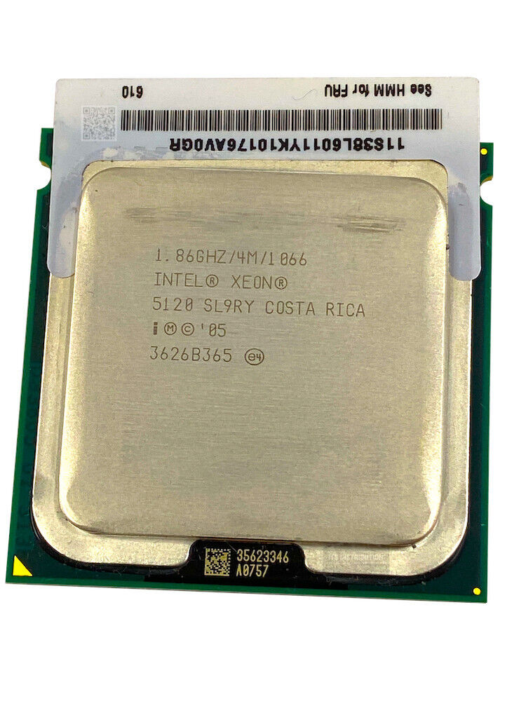 SL9RY I Intel Xeon 5120 Dual Core Processor ML370 G5 1.86GHZ 4MB 2 CORE LGA771