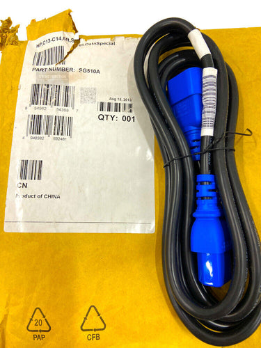 SG510A I Open Box HP PLC Data/Power Cord C-13 C-14 6ft 5PL 573696-001