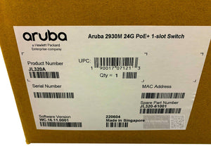 JL320A I New CTO Bundle HPE Aruba 2930M 24G PoE+ 1-Slot Switch JL078A + JL086A