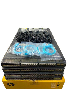 JC772A I LOT OF 4 HP 5900AF-48XG-4QSFP+ Switches Dual PSU Fans JC680A JC682A