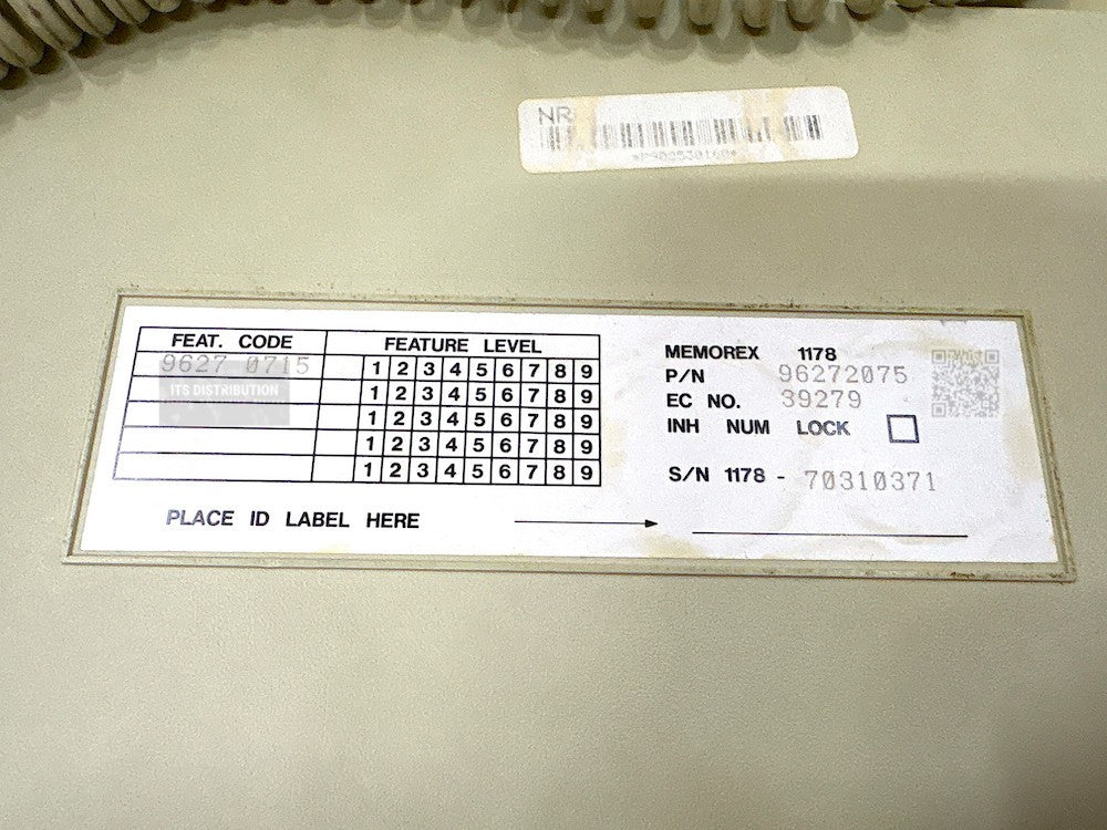 96272075 I Memorex 1178 QWERTY Terminal Keyboard RJ11 Program Function ...