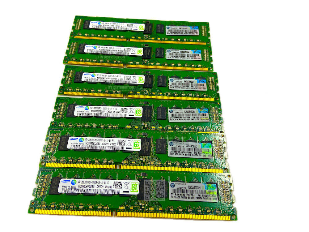 500656-B21 I Genuine HP 2GB DDR3 SDRAM Memory Module 2GB 1 x 2GB 500202-061
