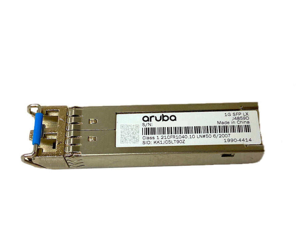 J4859D I Genuine HPE Aruba 1G SFP LC LX 10km SMF Transceiver 1990-4414