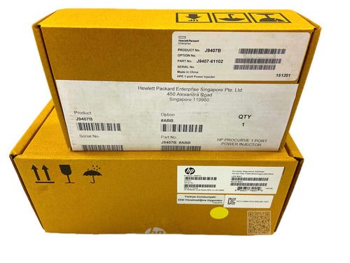 J9591A I New HPE MSM460 Dual Radio 802.11n Access Point WW + J9407B PoE Injector