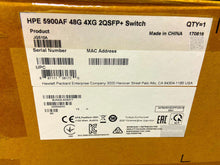 Load image into Gallery viewer, JG510A I DUAL POWER + FANS Open Box HPE 5900AF-48G-4XG-2QSFP+ Switch 0235A0XC