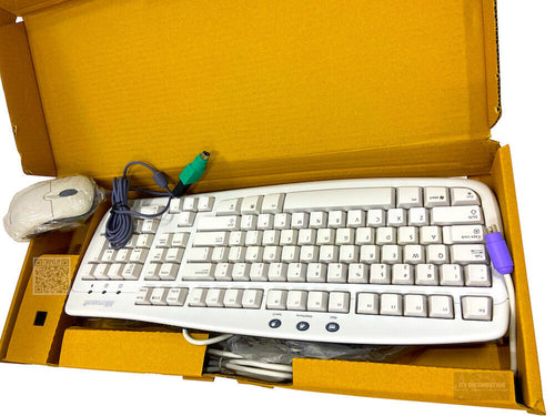 B7S-00003 I New Microsoft Basic White Value Pack PS/2 Keyboard Cable Opt Mouse