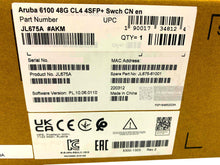 Load image into Gallery viewer, JL675A I Brand New HPE Aruba 6100 48G Class4 PoE 4SFP+ 370W Switch