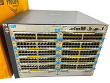 Load image into Gallery viewer, J9448A I LOADED Open Box HPE E5412-92G-PoE+/4SFP zl Switch Chassis J8702A J8706A