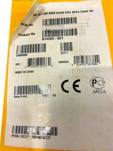 814129-B21 I New Sealed HP CL1100 Server 208S Embedded Controller SATA Cable Kit
