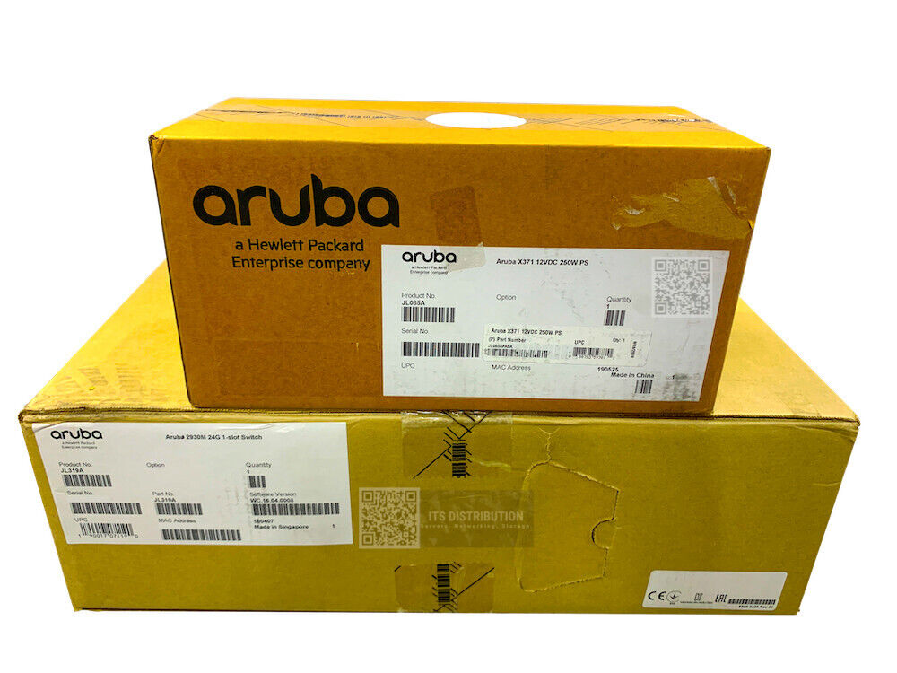 JL319A I New HPE Aruba 2930M 24G 1-Slot Switch + JL085A Power Supply