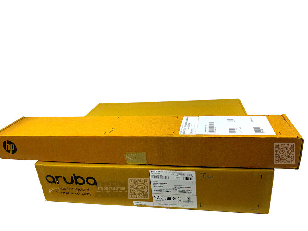 JL262A I Brand New HPE Aruba 2930F 48G PoE+ 4SFP Switch + J9583A Rail Kit