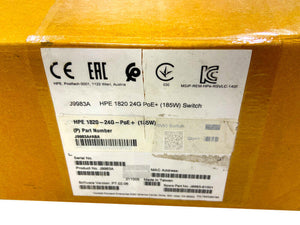 J9983A I Open Box HPE OfficeConnect 1820-24G-PoE+ (185W) Switch