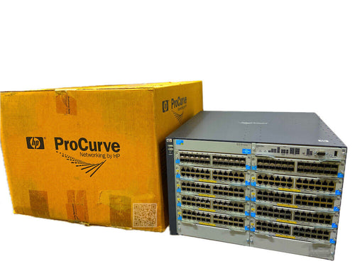 J9448A I LOADED Open Box HPE E5412-92G-PoE+/4SFP zl Switch Chassis J8702A J8706A