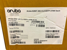 Load image into Gallery viewer, JL725A I BAD BOX HPE Aruba 6200F 24G CL4 4SFP+ 370W Switch