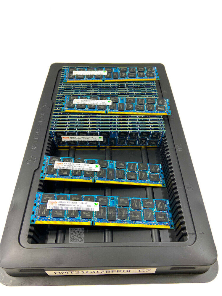 HMT31GR7BFR8C-G7 I LOT OF 32 SK Hynix 8GB DDR3 PC3-8500R RDIMM Reg Server Memory