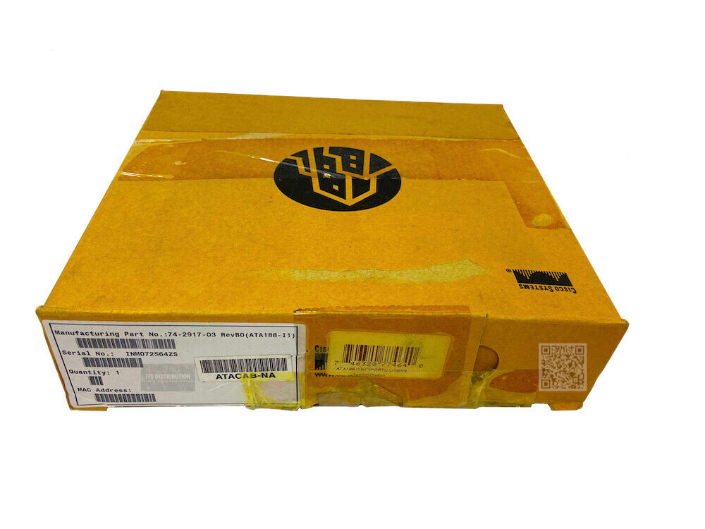 ATA188-I1 I Open Box Cisco 188 2-Port Analog Telephone Adaptor 74-2917-03 ATACAB
