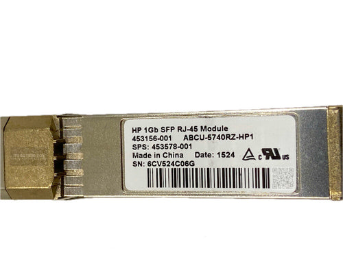 453154-B21 I Genuine HP 1Gb RJ45 SFP Module  453578-001 453156-001 Transceiver