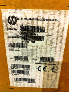 642119-001 I LOADED HP ProLiant DL380p G8 2x E5-2650L 460W 192GB RAM SFF Server