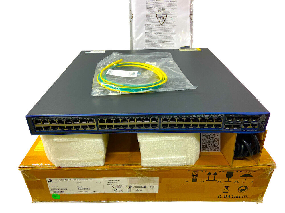 JG312A I Open Box HPE 5500-48G-4SFP HI Switch + PSU + Module JD360B JD362A