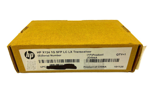 JD494A I Genuine Open Box HPE SFP (mini-GBIC) Module - 1 x 1000Base-LX1 3CSFP92