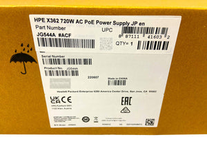 JG544A I New Sealed HP X362 720W 100-240VAC to 56VDC PoE Power Supply