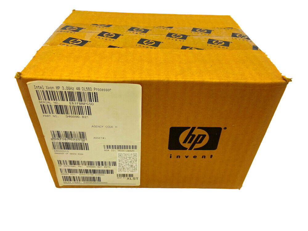 346990-B21 I New Sealed HP Intel Xeon 3GHz 400MHz 512KB L2 CPU Kit