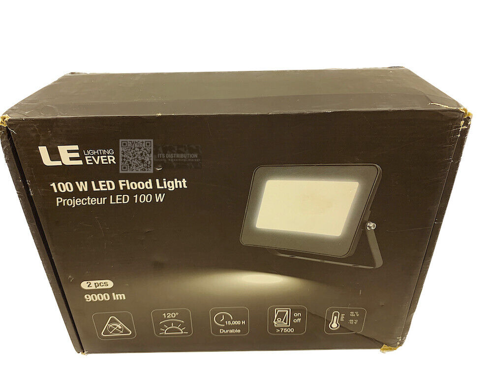 340007-DW-US-2 I Lepro 100W LED Outdoor Flood Light 2 Pack 5000K 8600 Lumens