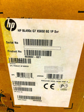 Load image into Gallery viewer, 603602-B21 I Open Box HP ProLiant BL490c G7 X5650 2.66 GHz Blade Server