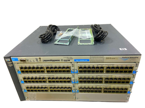 J8773A I LOADED HP ProCurve 4208vl Switch + J8765B Modules J4839A Power Supplies