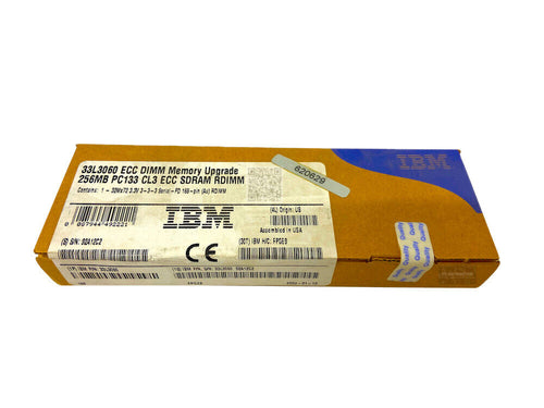 33L3060 I New IBM 256MB SDRAM RDIMM Registered Memory Module 133MHz ECC Kit