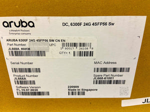 JL668A I Open Box HPE Aruba 6300F 24G 4SFP56 Switch