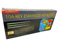 Load image into Gallery viewer, NWKBEXT101 I New Toshiba NoteWorthy 104 Key Enhanced PS/2 W95 Keyboard 6ft Cable