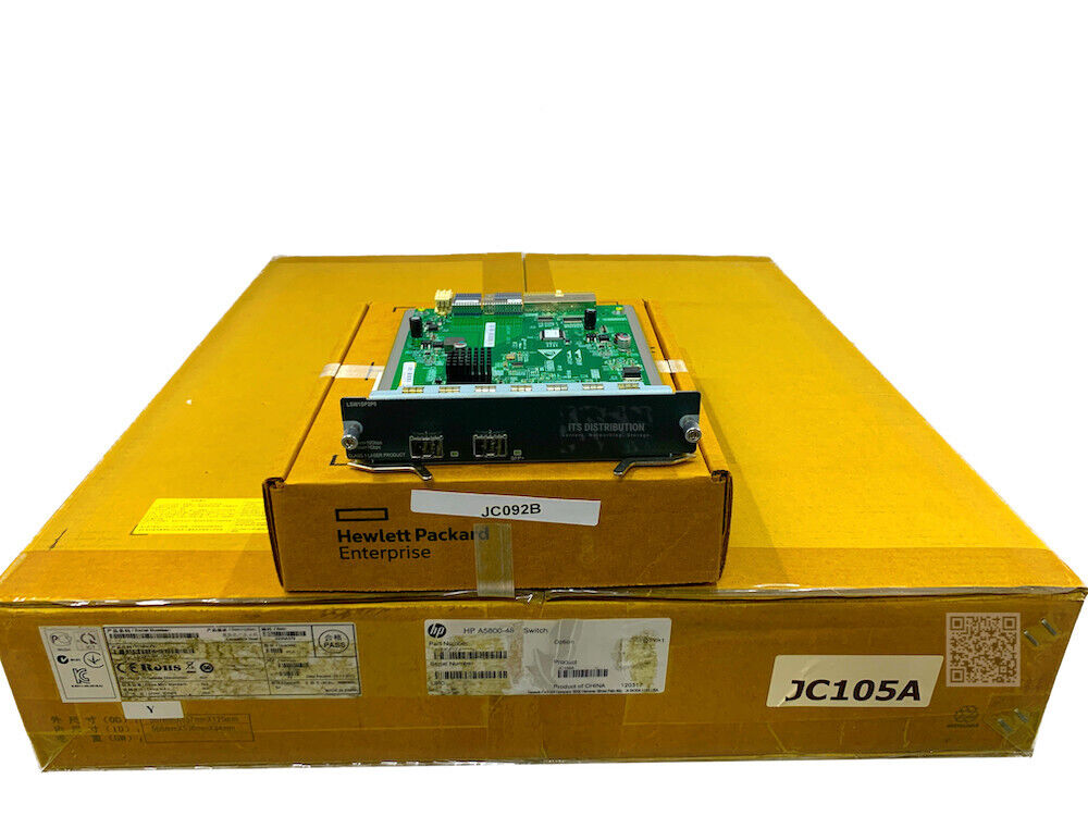 JC105A I Open Box CTO HP 5800-48G Switch + JC092B 10GbE SFP+ Module