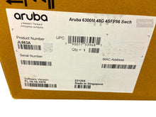 Load image into Gallery viewer, JL663A I DUAL POWER New HPE Aruba 6300M 48G 4SFP56 Switch JL085A PSU