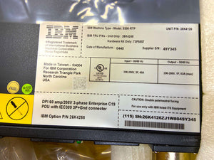 26K4258 I Open Box IBM DPI 60A/208V 3Phase C19 Enterprise PDU IEC309 3P+Gnd Conn
