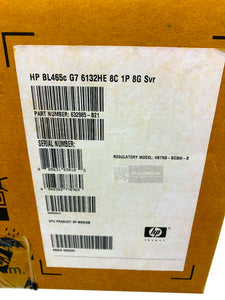 632985-B21 I Brand New Factory Sealed HP ProLiant BL465c G7 6132HE Blade Server