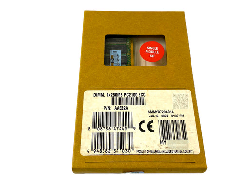 AA632A I Genuine New Sealed HP Compaq DDR SDRAM Memory Module 256MB (1 x 256MB)