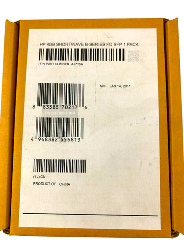 AJ715A I Genuine Brand New HP Short Wave B-series Fibre Channel SFP (mini-GBIC)